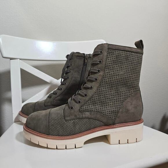 Mia haven combat boot olive - Picture 2 of 5
